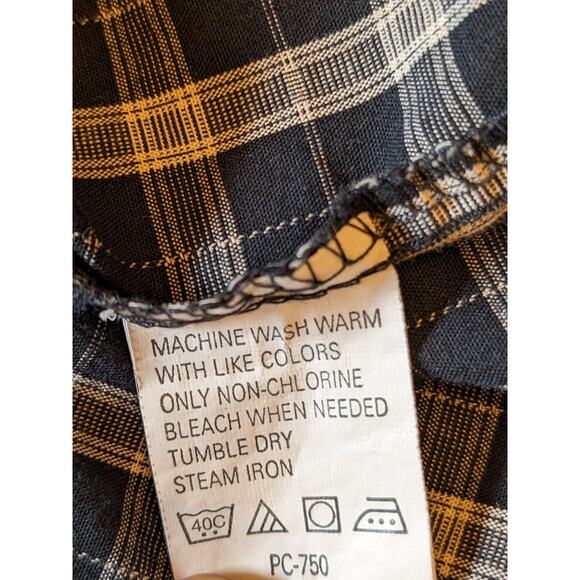 Van Heusen Studio Shirt Mens 3XLT Button Up Long Sleeve Cotton Plaid Blue Gray - Picture 9 of 15